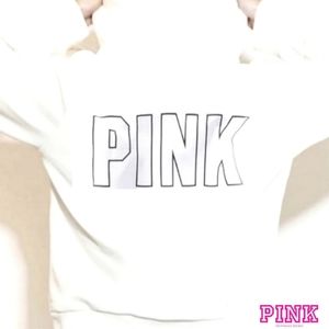 PINK Victoria's Secret Colorblock Floral Vintage Hoodless Sweatshirt Size M